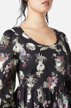 Dangerfield US Memento Mori Printed Dress Hot