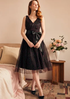 Memory Lane Fit & Flare Dress Midnight Muse Online