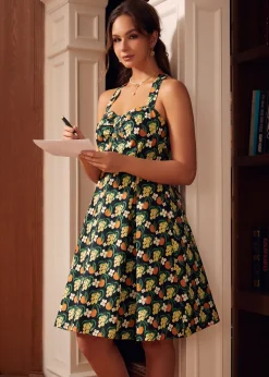 BTC Midnight Garden Mini Dress Black Floral Hot