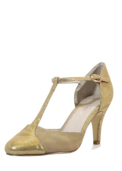 Mimosa T-Strap Heels GOLD Discount