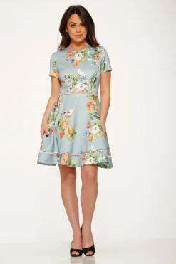 Mint Floral Swing Dress Online