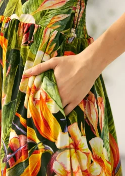 Mix & Mingle Midi Dress Tropical Discount