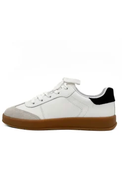 Moldova Leather Tennis Sneakers WHITE Discount
