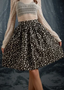 More Than Charming Skirt Twilight Skull