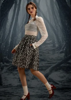 More Than Charming Skirt Twilight Skull