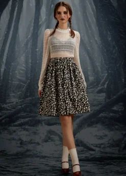 More Than Charming Skirt Twilight Skull