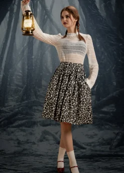 More Than Charming Skirt Twilight Skull