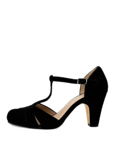 Mulberry Suede T-Strap Heels Best