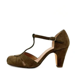 Mulberry Suede T-Strap Heels Best