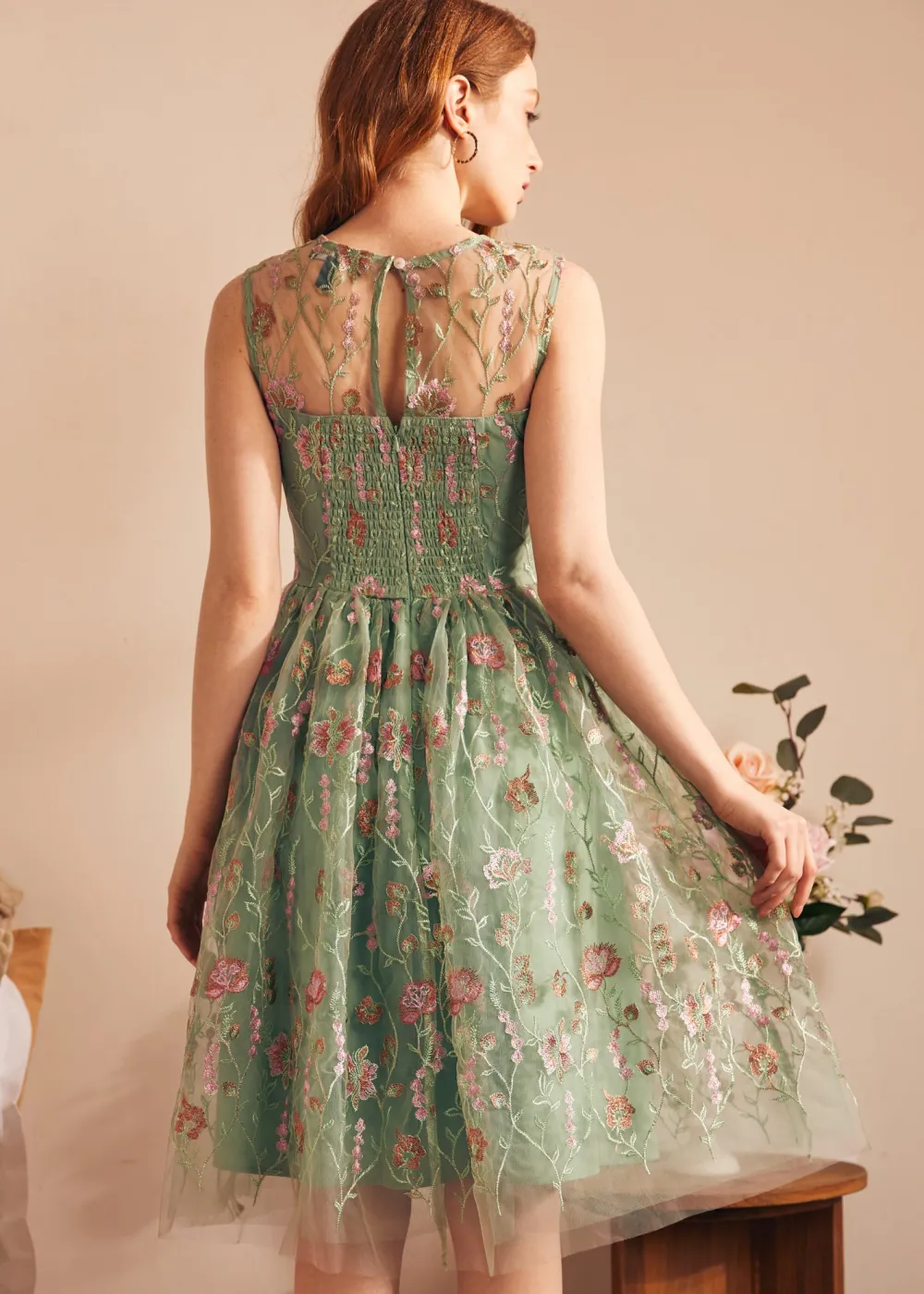 BTC Mystique Mirage Fit & Flare Dress Whispering Willow