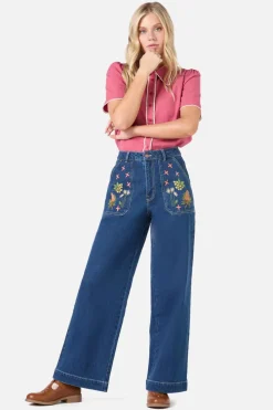 Native Embroidered Denim Jean Outlet