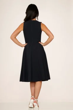 Navy Blue Swing Dress Discount