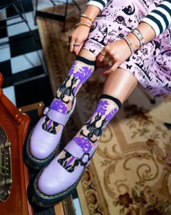 Nocturnal Cats Sheer Crew Sock Discount