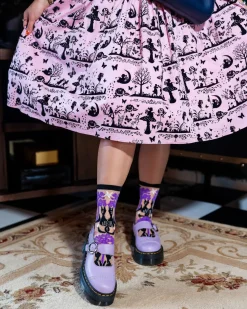 Nocturnal Cats Sheer Crew Sock Discount