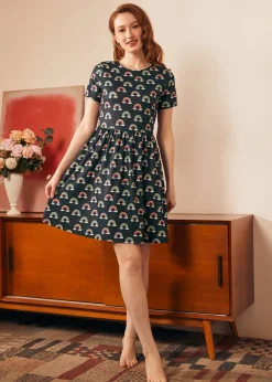 BTC Nostalgic Narrative Knit Dress Prism Dance Hot