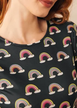 BTC Nostalgic Narrative Knit Dress Prism Dance Hot