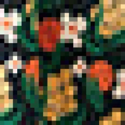 BTC Ocean Breeze Midi Skirt Black Floral Hot