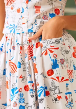 BTC Ocean Breeze Midi Skirt Bathing Beauties Online