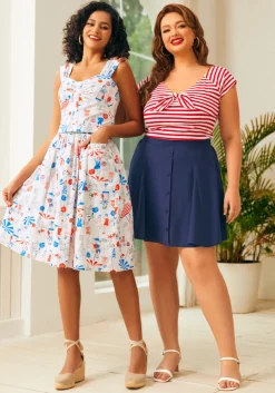 BTC Ocean Breeze Midi Skirt Bathing Beauties Online