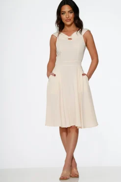 Off White Occasional Swing Dress Hot