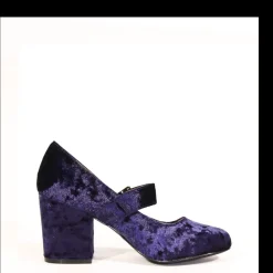 Oksana Velvet Mary Jane Heels NAVY Online