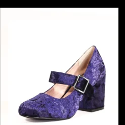 Oksana Velvet Mary Jane Heels NAVY Online