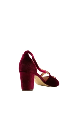 Oren Velvet Mary Jane Heels