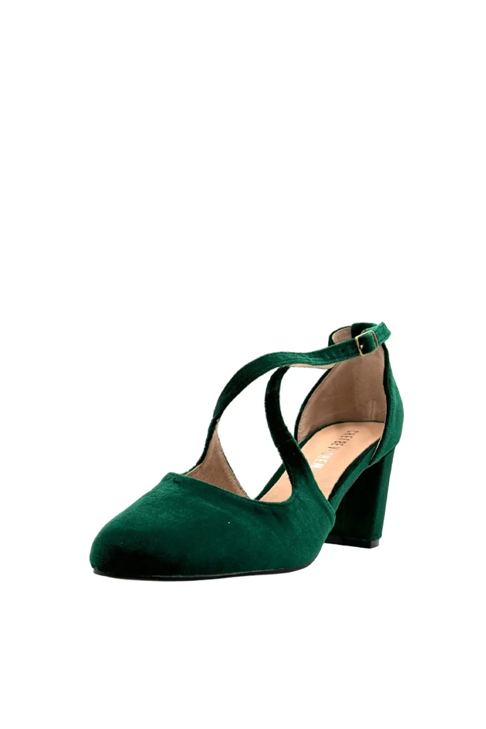 Oren Velvet Mary Jane Heels