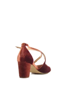 Oren Velvet Mary Jane Heels