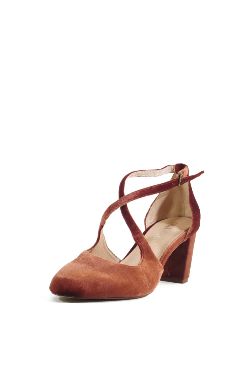 Oren Velvet Mary Jane Heels