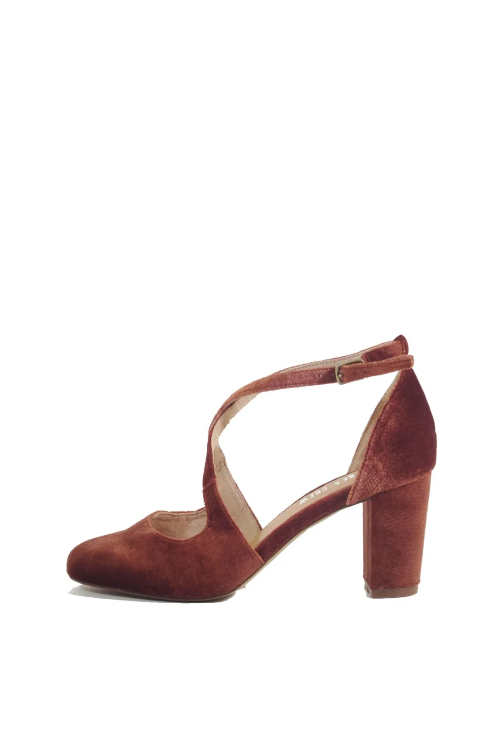 Oren Velvet Mary Jane Heels