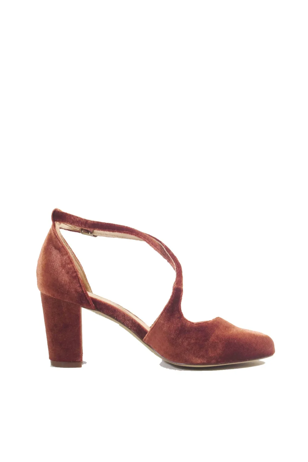 Oren Velvet Mary Jane Heels