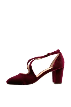 Oren Velvet Mary Jane Heels