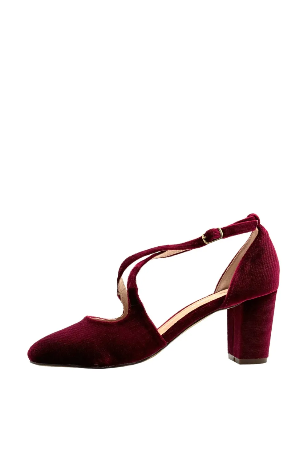 Oren Velvet Mary Jane Heels