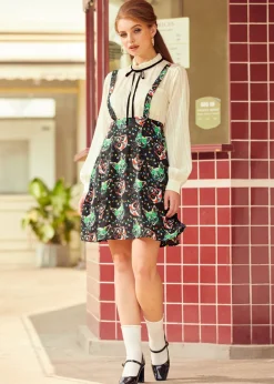 ModCloth Overall Winner Jumper Black Cat Online