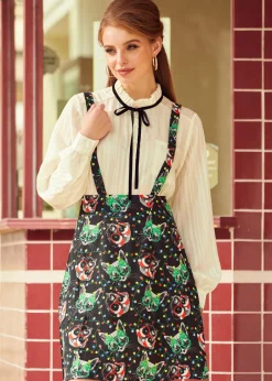 ModCloth Overall Winner Jumper Black Cat Online
