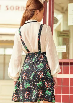 ModCloth Overall Winner Jumper Black Cat Online