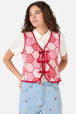 Patchwork Quilted Vest Outlet