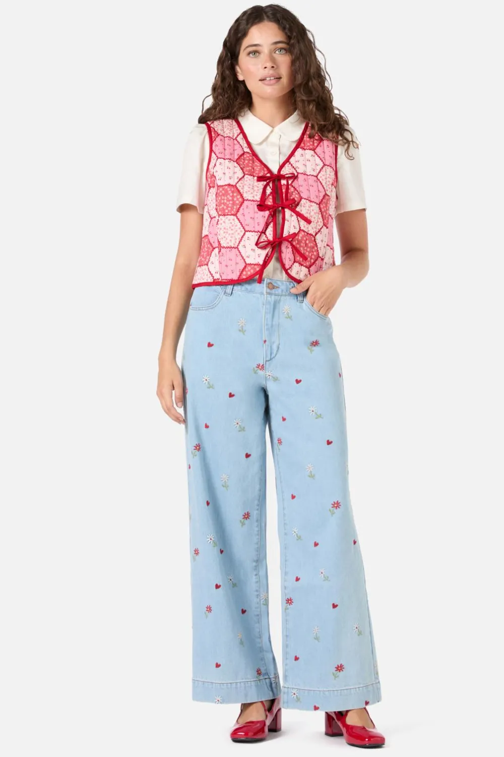 Patchwork Quilted Vest Outlet