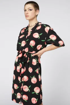 Peachy Viscose Shirt Dress Online