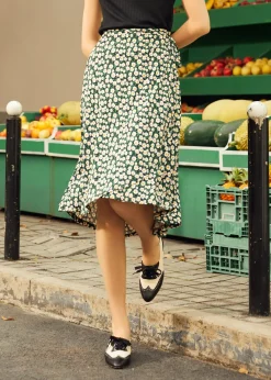 BTC Petal Pirouette Skirt Green Floral Discount