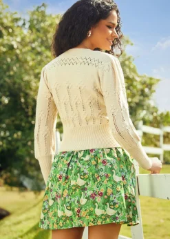 Picnic in the Park V-Neck Cardigan Sand Castle Dream Hot