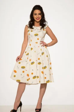 Pie Dress in Off White Clearance