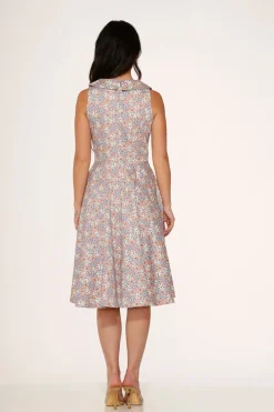 Pink Daisy Floral Swing Dress Discount