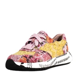 Pinky Floral Dad Sneakers PINK AND YELLOW New