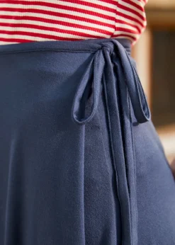 Pirouette Perfection Wrap Skirt Navy