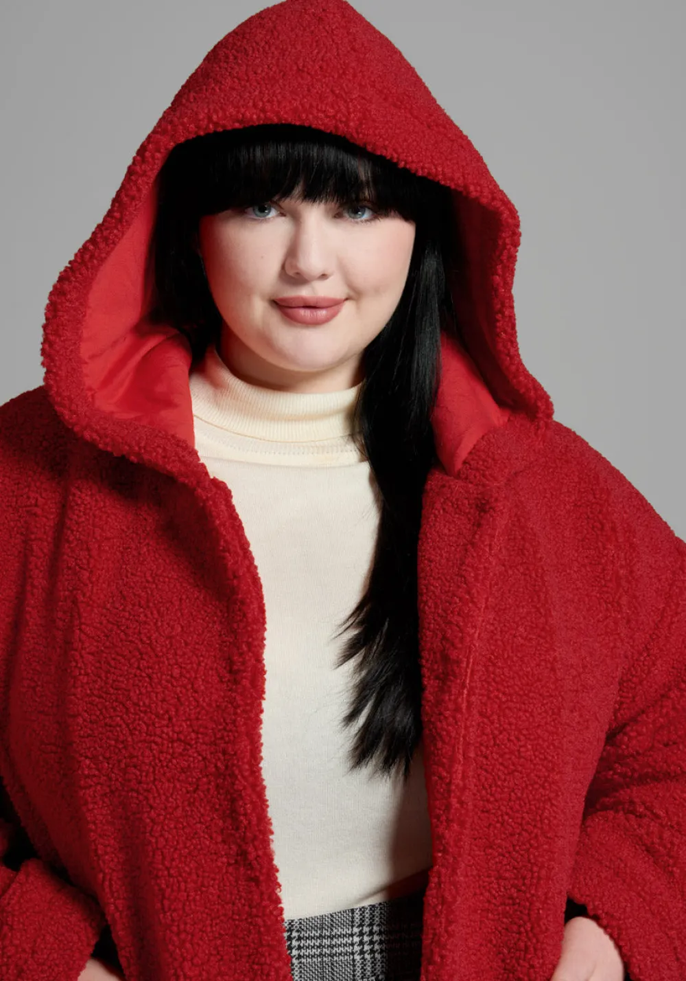 ModCloth Plush On You Teddy Jacket Red Teddy Online