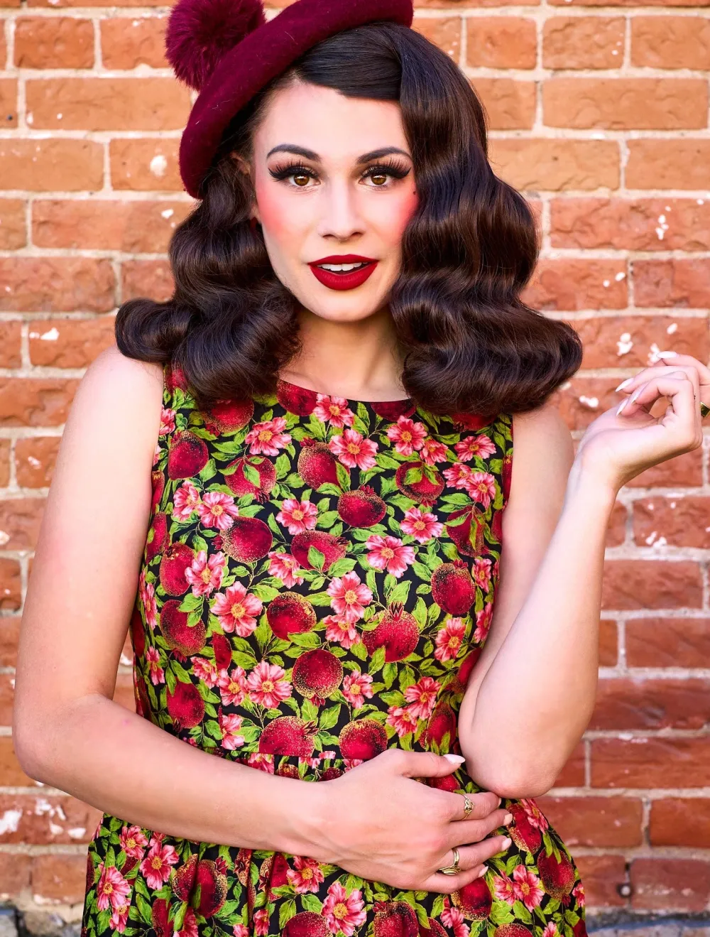 Pomegranate Midi Dress Best