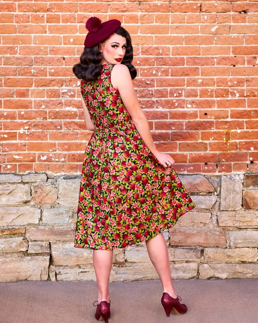Pomegranate Midi Dress Best