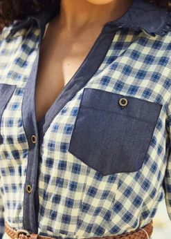 Prairie Gaze Western Shirtdress Summer Breeze New